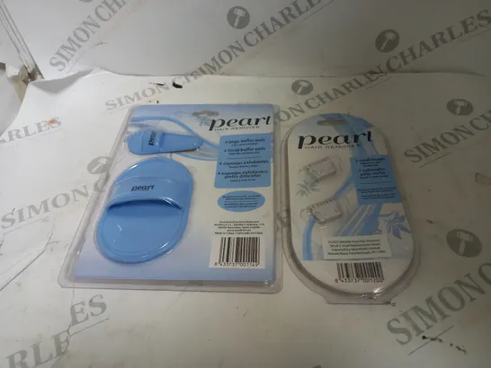 BOX OF PEARL HAIR REMOVER BUFFER PADS AND REPLACEMENT HEADS 