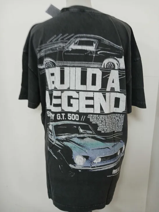 ABERCROMBIE & FITCH SHELBY "BUILD A LEGEND" T-SHIRT - SIZE LARGE