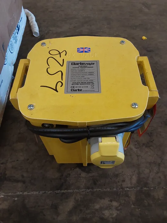 CLARKE HEAVY DUTY TRANSFORMER – CTR 6300/3