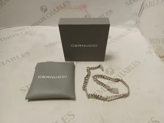 BOXED CERNUCCI NECKLACE WITH SOFT ZIPPED POUCH