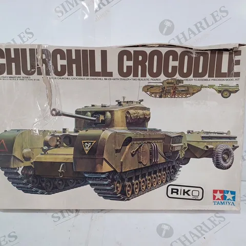 BOXED TAMIYA 1:35 SCALE CHURCHILL CROCODILE MODEL KIT