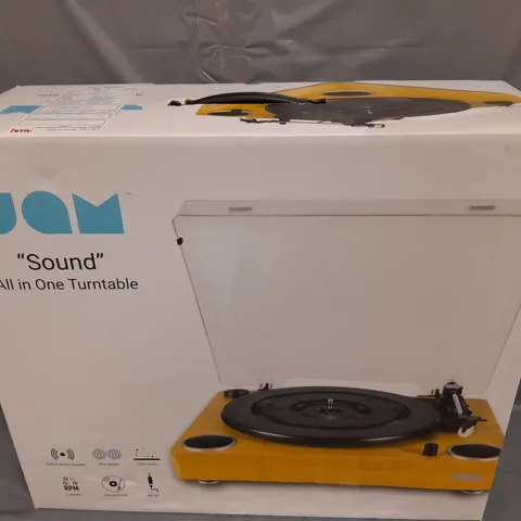 BOXED JAM 'SOUND' ALL-IN-ONE TURNTABLE 