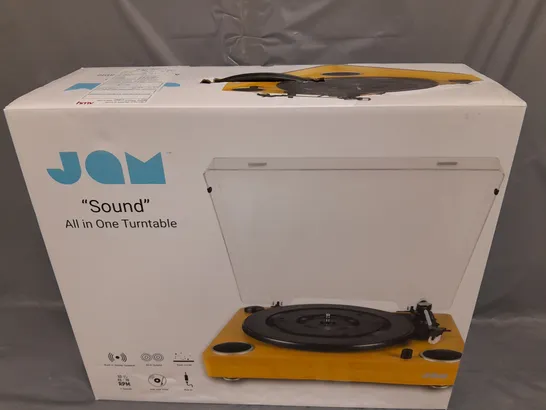 BOXED JAM 'SOUND' ALL-IN-ONE TURNTABLE 