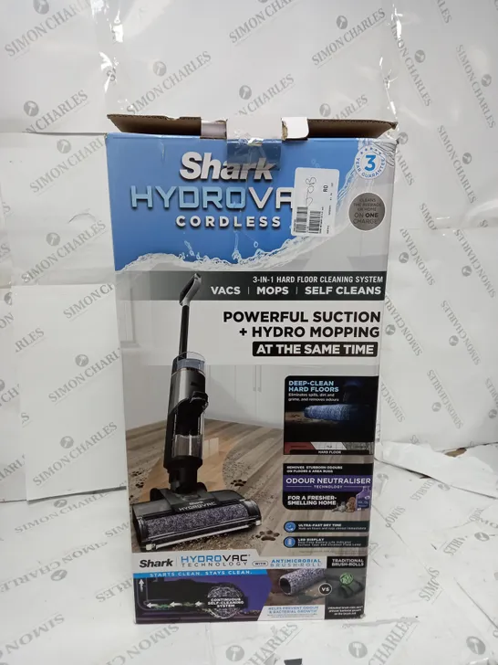 BOXED SHARK HYDROVAC HARD FLOOR WET & DRY CORDLESS CLEANER WD210UK