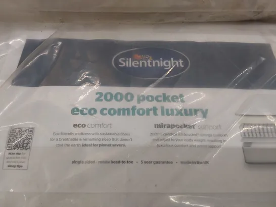 QUALITY BAGGED 5' KINGSIZE 2000 POCKET ECO COMFORT LUXURY MATTRESS 