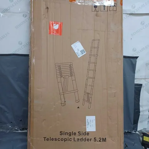 BOXED SINGLE SIDE TELESCOPIC LADDER (5.2M) - COLLECTION ONLY