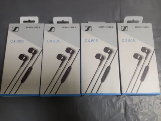 LOT OF 4 BOXED SENNHEISER CX 80S EARPHONES