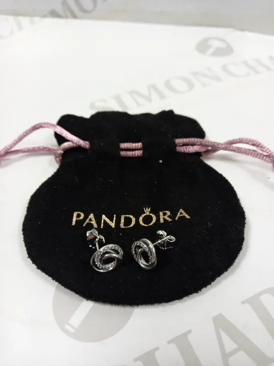 PANDORA FAMILY ALWAYS ENCIRCLED STUD EARRINGS