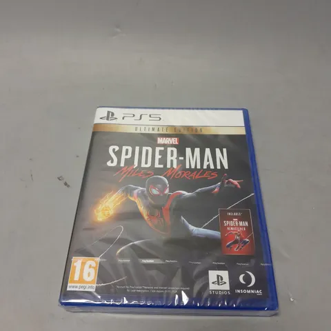 SEALED PLAYSTATION 5 MARVEL SPIDER-MAN MILES MORALES ULTIMATE EDITION