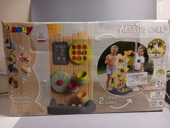 BOXED SMOBY ACTIVITY WALL  RRP £79.99