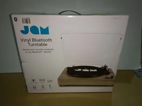 BOXED JAM VINYL BLUETOOTH TURNTABLE