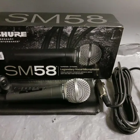 BOXED SHURE SM58 CARDIOID LEGENDARY VOCAL MICROPHONE