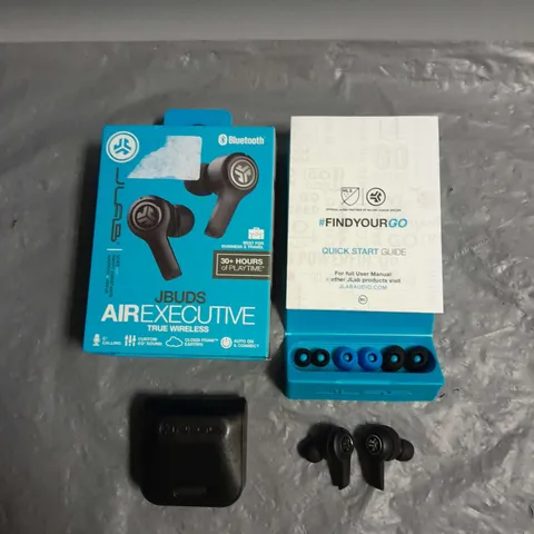 BOXED JLAB JBUD AIR EXCECUTIVE TRUE WIRELESS EARBUDS IN BLACK