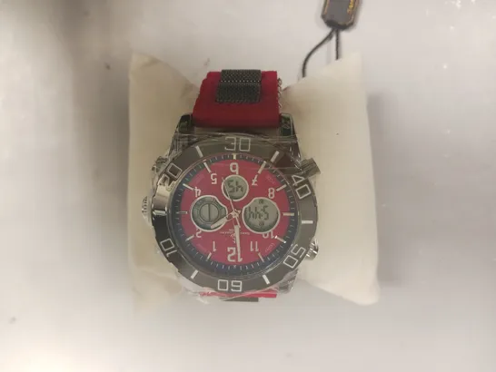 BOXED SAMUEL JOSEPH MULTI FUNCTIONAL RED WATCH