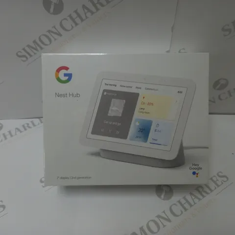 BRAND NEW BOXED GOOGLE NEST HUB 2ND GEN SMART SPEAKER WITH SCREEN - WHITE