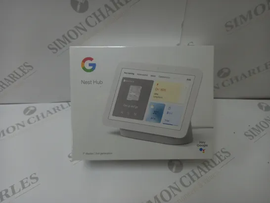 BRAND NEW BOXED GOOGLE NEST HUB 2ND GEN SMART SPEAKER WITH SCREEN - WHITE