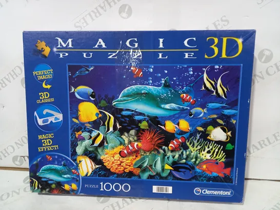 CLEMENTONI 1000 PIECE MAGIC 3D JIGSAW PUZZLE