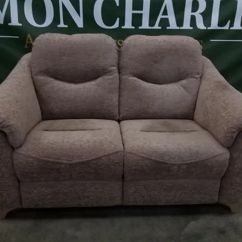 QUALITY BRITISH DESIGNER G PLAN JACKSON 2 SEATER A070 BOUCLE COCOA FABRIC 