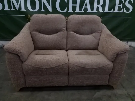 QUALITY BRITISH DESIGNER G PLAN JACKSON 2 SEATER A070 BOUCLE COCOA FABRIC 