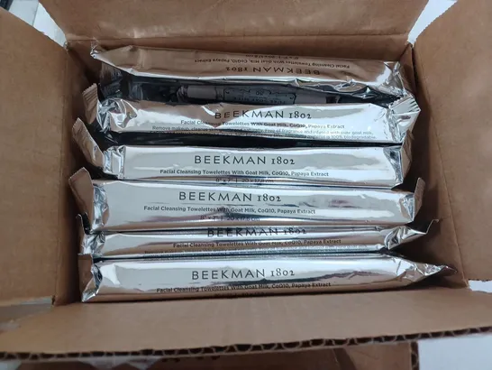 LARGE QUANTITY OF BEEKMAN 1802 FACIAL WIPES IN VARIOUS TYPES