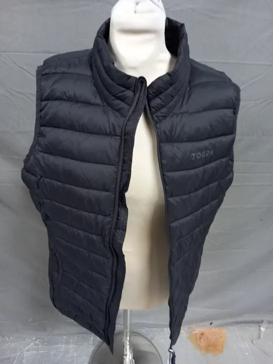 TOG24 LIGHT PADDED BLACK GILET - SIZE 12