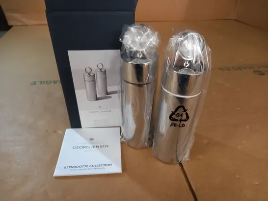 GEORG JENSEN SALT AND PEPPER GRINDER SET