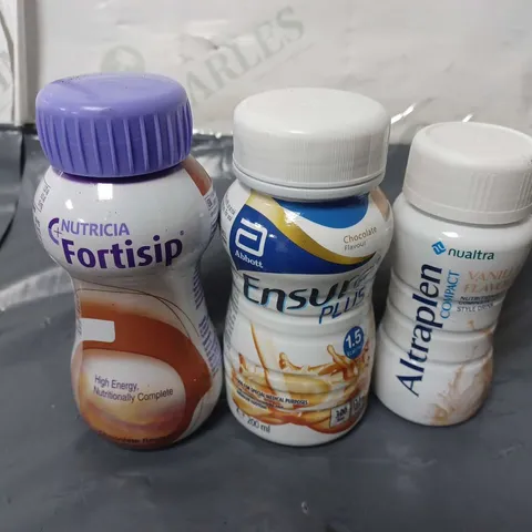 APPROXIMATELY 15 ASSORTED HEALTH DRINKS TO INCLUDE NUTRICIA FORTSIP (200ml), ABBOTT ENSURE PLUS (200ml), NUALTRA ALTRAPLEN COMPACT (125ml), ETC - COLLECTION ONLY 