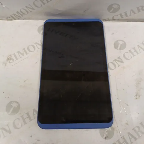 BLUE TABLET WITH MISSING BACK - UNKNOWN MODEL/MAKE