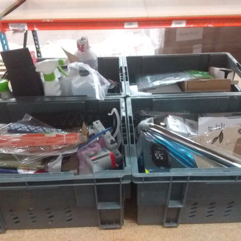 LOT OF ASSORTED HOMEWARE ITEMS SUCH AS GLUCOSE MONITOR, CLEANING SUPPLIES, TOOLS ETC