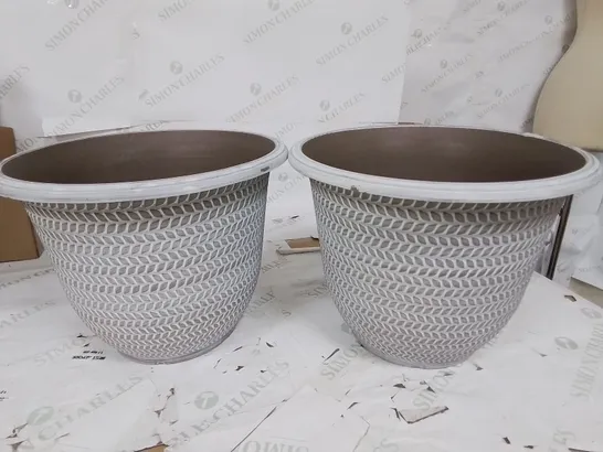 PAIR OF PARKER PLANTERS