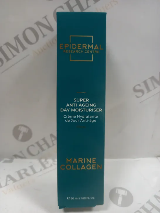 BOXED EPIDERMAL SUPER ANTI-AGEING DAY MOISTURISER MARINE COLLAGEN 50ML