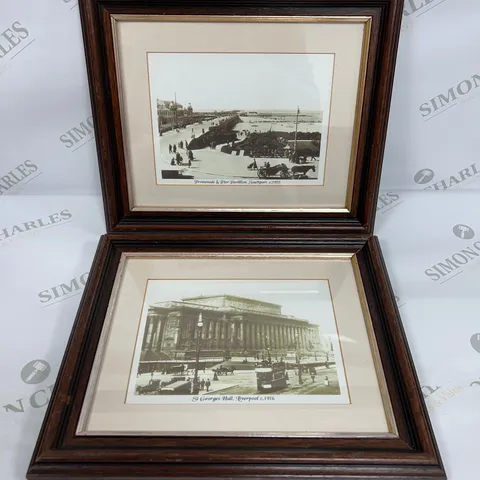 LOT OF TWO MERSEYSIDE FRAMED 20TH CENTURY PHOTOGRAPHS