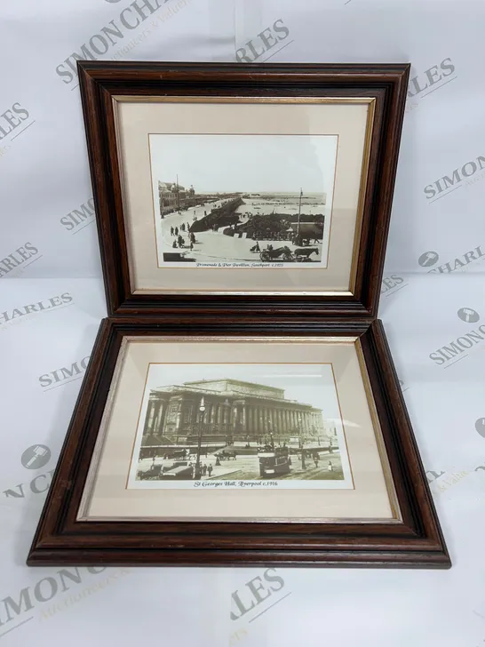 LOT OF TWO MERSEYSIDE FRAMED 20TH CENTURY PHOTOGRAPHS