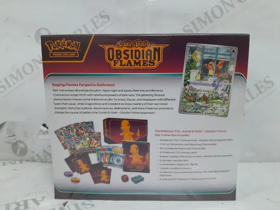 BRAND NEW SEALED POKÉMON TRADING CARD GAME SCARLET & VIOLET OBSIDIAN FLAMES ELITE TRAINER BOX