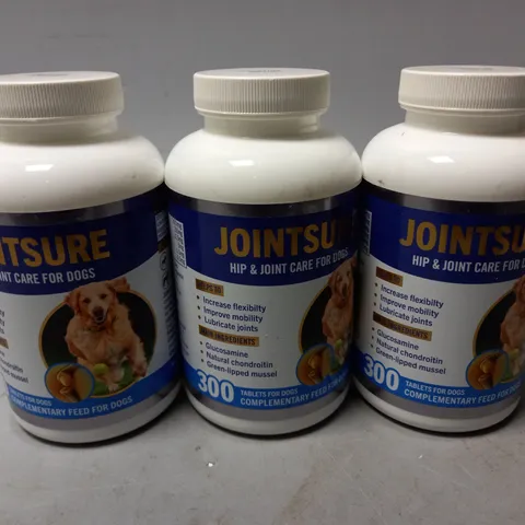 LOT OF 3 JOINTSURE HIP & JOINT SUPPLEMENTS FOR DOGS - 33 TABLETS