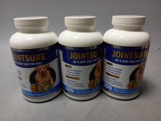 LOT OF 3 JOINTSURE HIP & JOINT SUPPLEMENTS FOR DOGS - 33 TABLETS