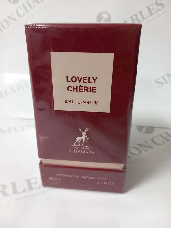 BOXED AND SEALED LOVELY CHERIE EAU DE PARFUM MAISON ALHAMBRA 80ML