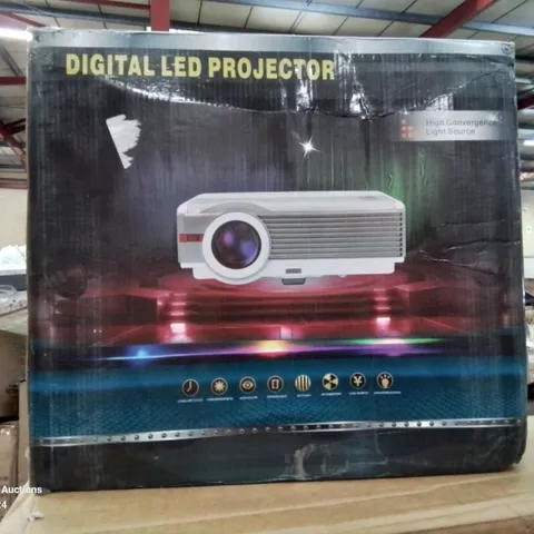 BOXED DIGITAL LED PROJECTOR WITH HIGH CONVERGENCE LIGHT SOURCE 