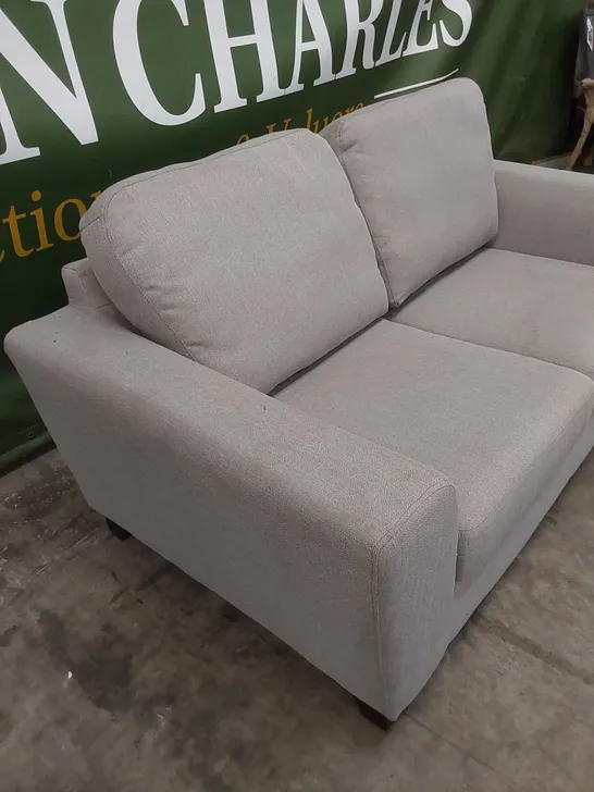 DESIGNER GREY FABRIC UPHOLSTERED SOFA