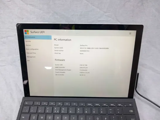 MICROSOFT SURFACE PRO 256GB