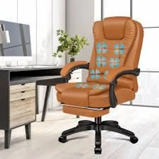 BOXED OFFICE MASSAGE CHAIR BROWN (1 BOX)