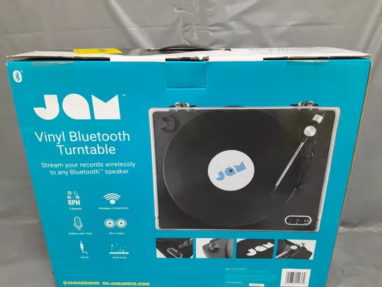 2 X BOXED JAM VINYL BLUETOOTH TURNTABLE 