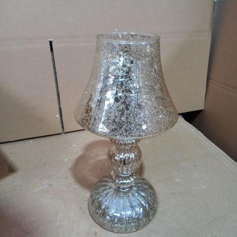 HOME REFLECTIONS PRE-LIT LED MERCURY GLASS LAMP SILVER