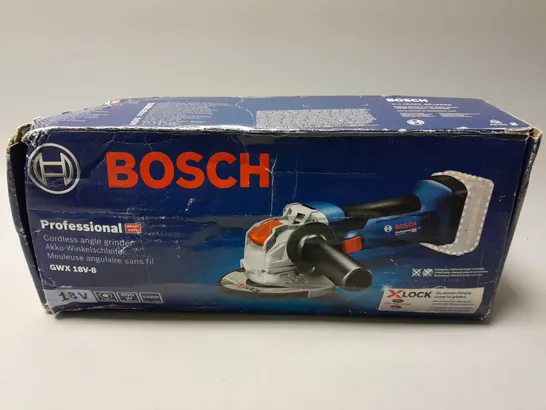 BOXED BOSCH PROFESSIONAL CORDLESS ANGLE GRINDER (GWX 18V-8)