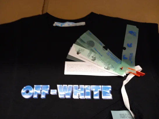 OFF WHITE BLACK T-SHIRT - SIZE UNSPECIFED