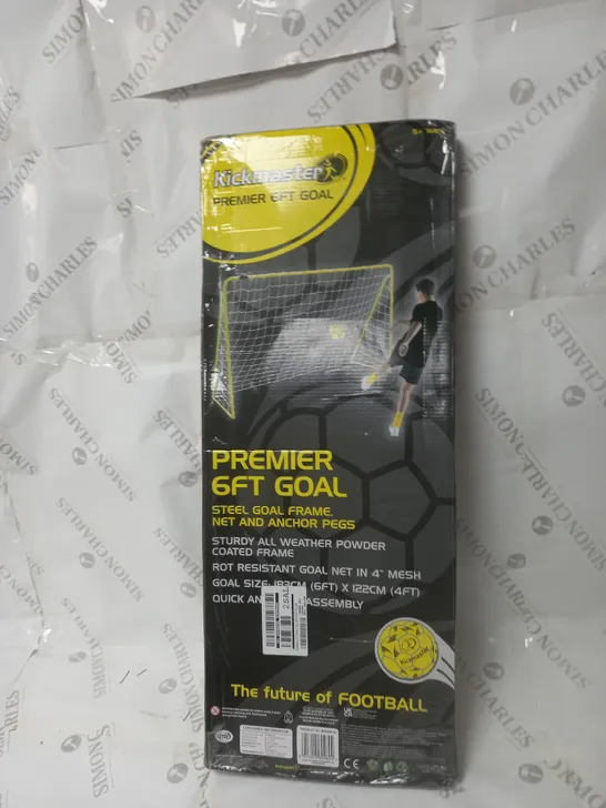 KICKMASTER KICKMASTER 6FT PREMIER FOOTBALL GOAL RRP £29.99