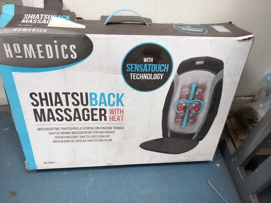 BOXED HOMEDICS SHIATSU BACK MASSAGER WITH HEAT AND SENSATOUCH TECHNOLOGY MCS-1300H-EU