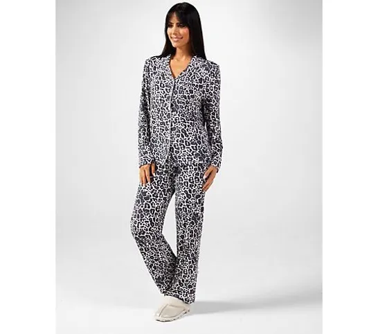 PRETTY YOU BAMBOO PJ SET IN LUXE LEOPARD SIZE 10