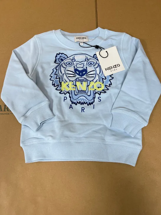 KENZO KIDS SWEATSHIRT IN BLUE SIZE 4A