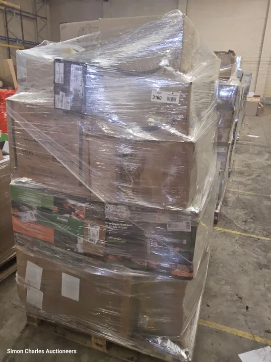 PALLET OF APPROXIMATELY 30 UNPROCESSED RAW RETURN HOUSEHOLD AND ELECTRICAL GOODS TO INCLUDE;